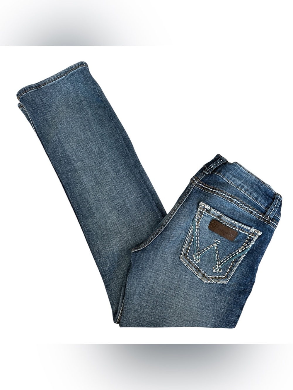 Wrangler Women’s Retro Sadie Bootcut Jeans Medium Wash Embroidered Pockets Sz 10 - Picture 10 of 10